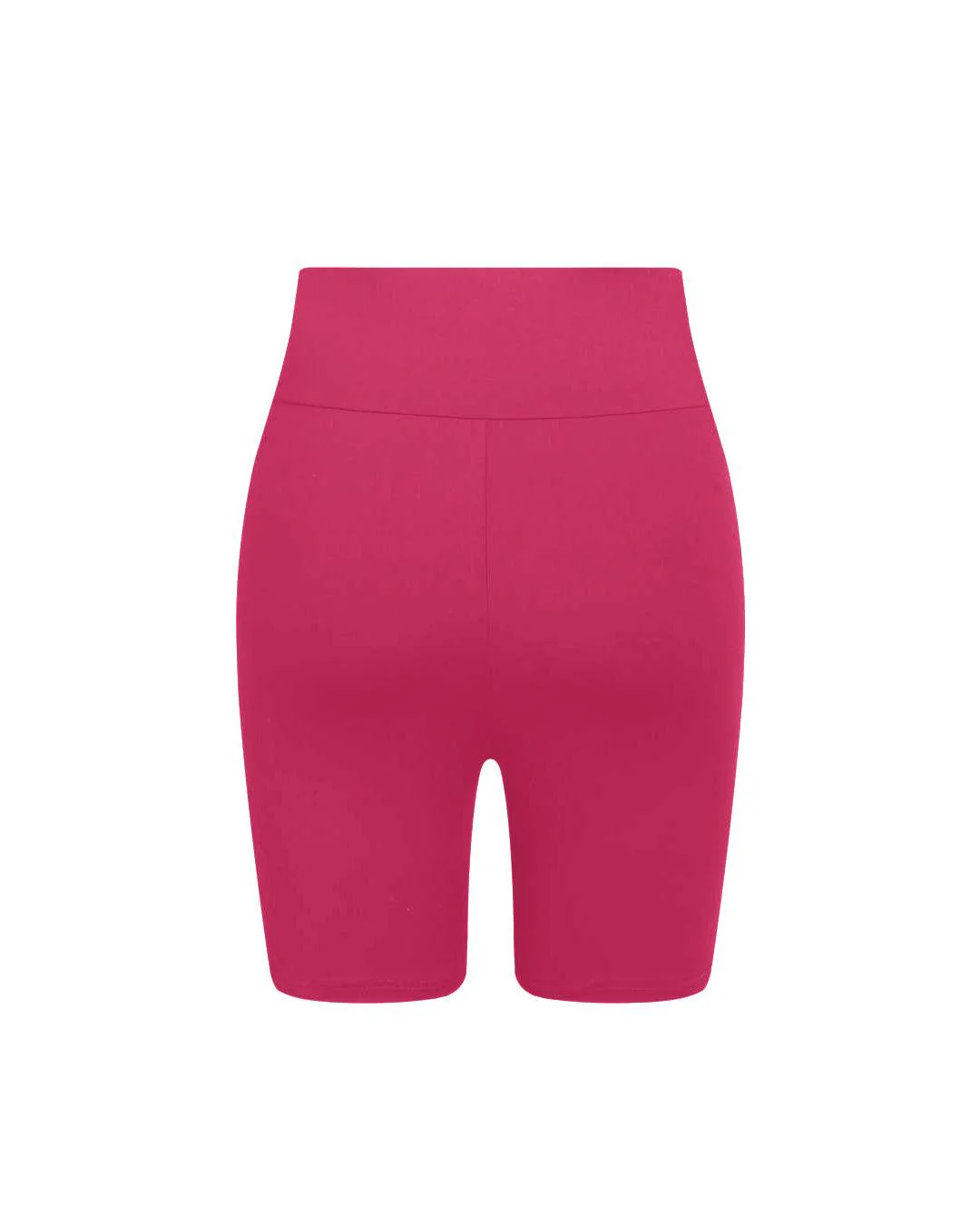 Cami Sports Fitness Bra & Wide Band High Waist Active Workout Shorts Legging In Hot Pink - Image 4